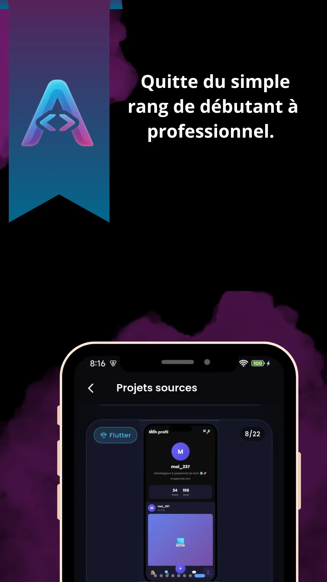 Capture d'écran mobile Astera Code
